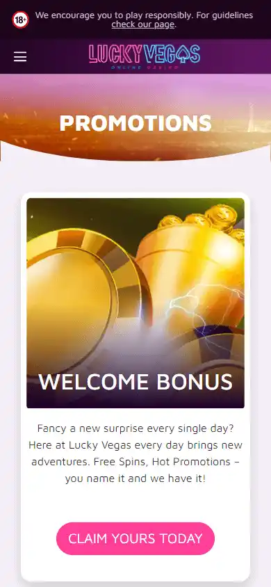 LuckyVegas Casino UK screenshot 7