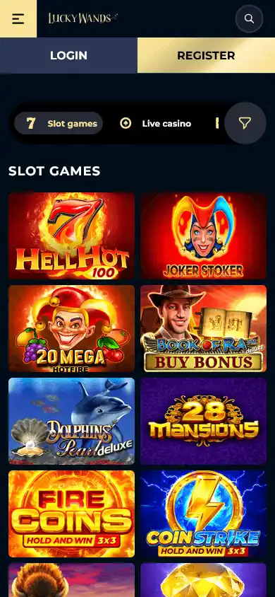Lucky Wands Casino screenshot 5
