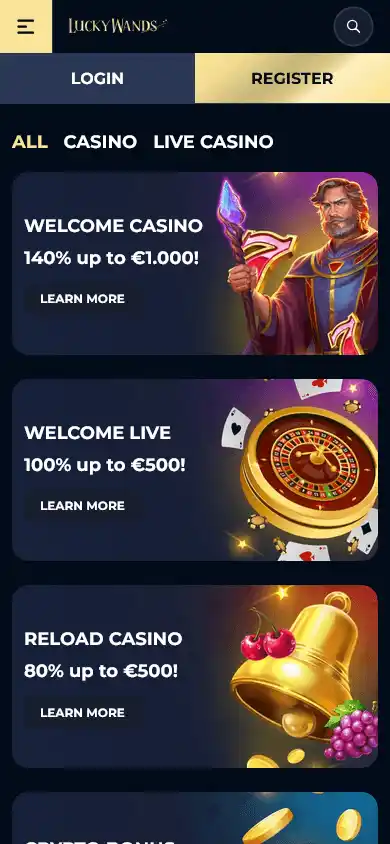 Lucky Wands Casino screenshot 6