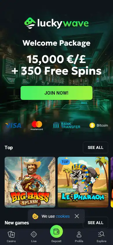 LuckyWave Casino screenshot 4