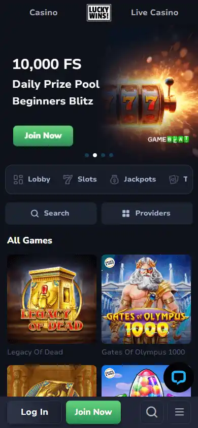 LuckyWins! Casino screenshot 5
