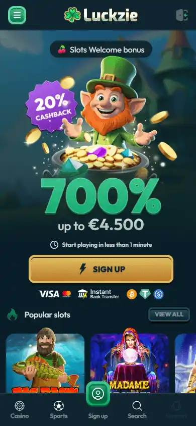 Luckzie Casino screenshot 4