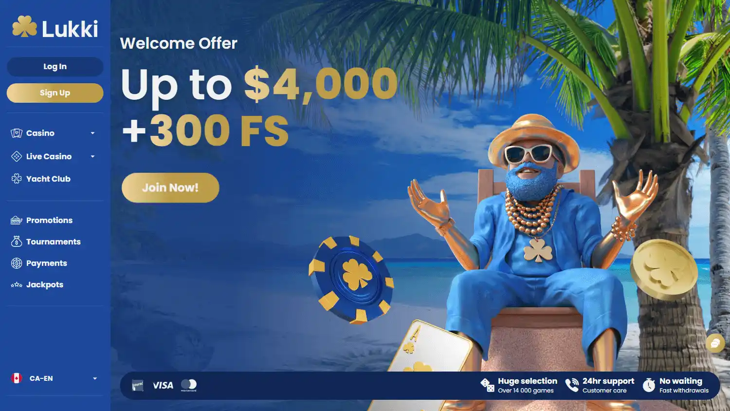 Lukki Casino screenshot 1