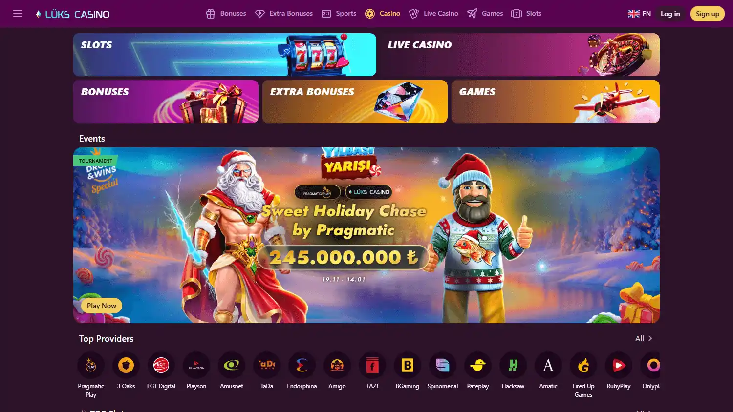 Luks Casino screenshot 2