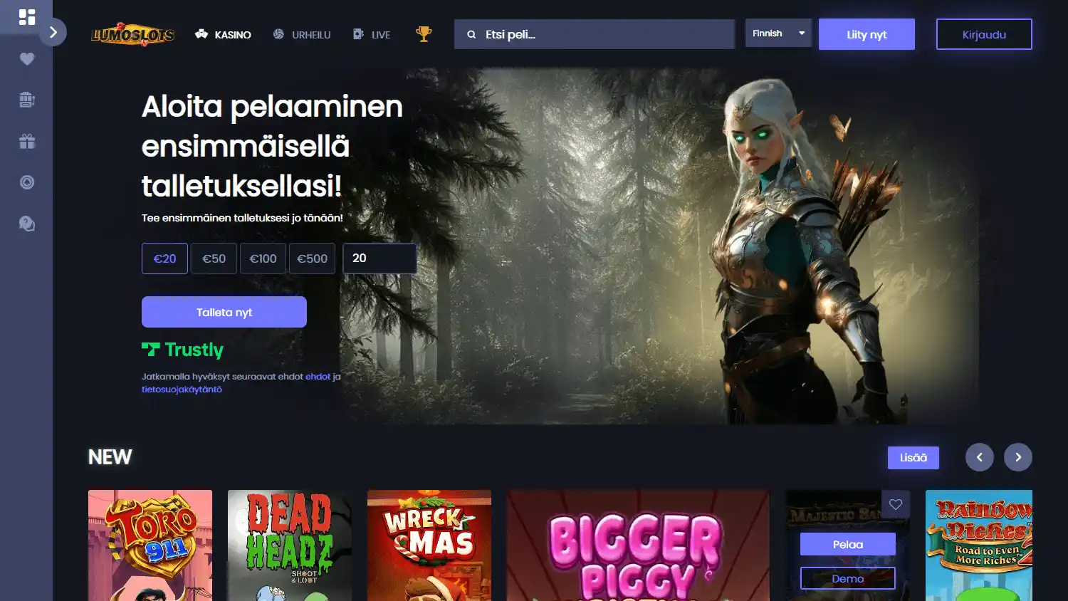 LumoSlots Casino screenshot 1