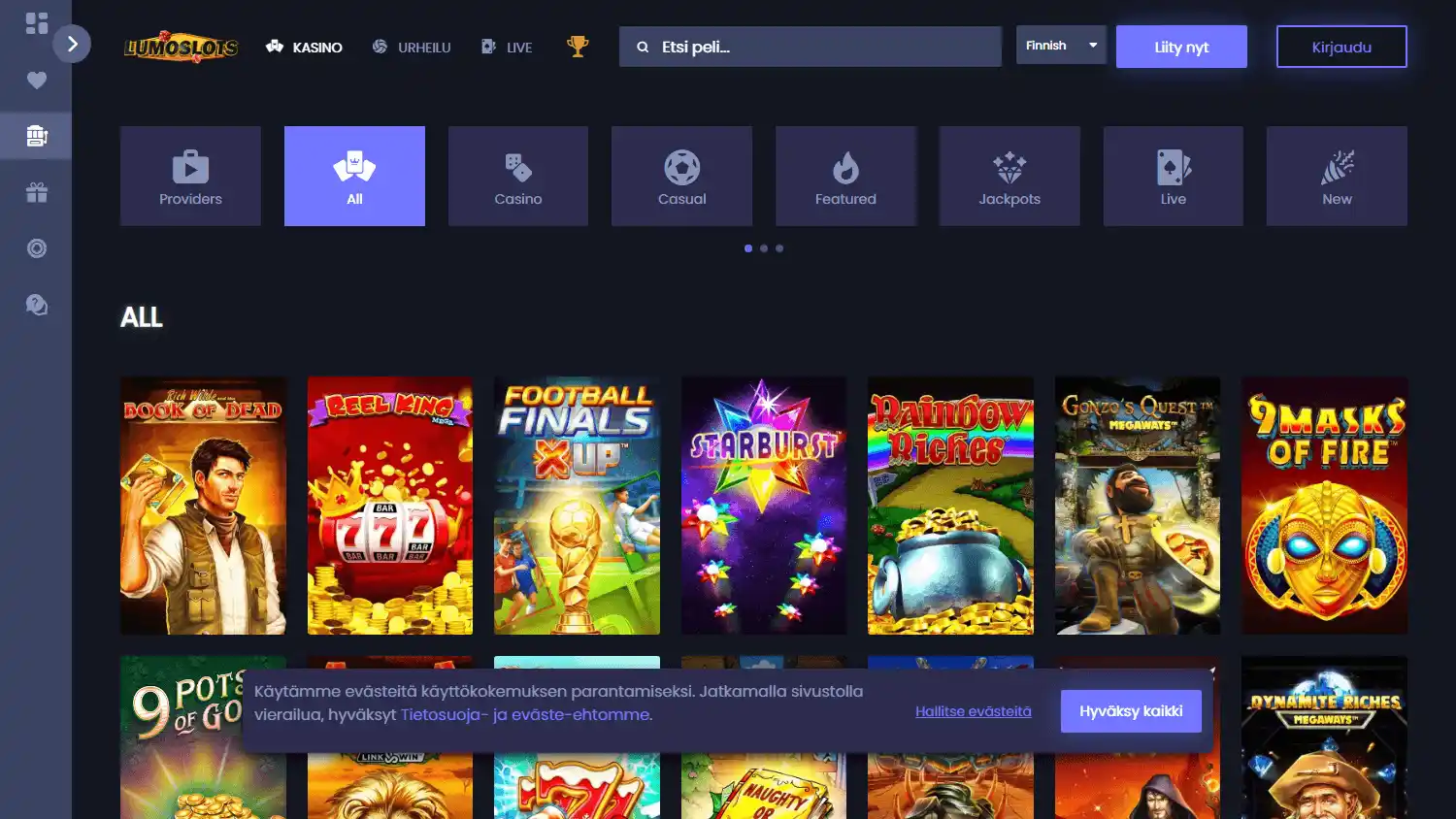 LumoSlots Casino screenshot 2