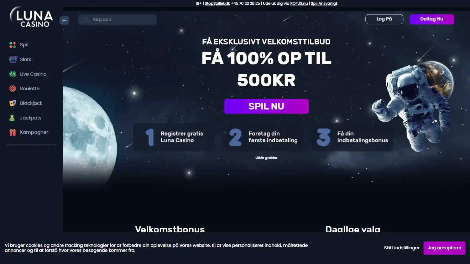 Luna Casino DK screenshot 3