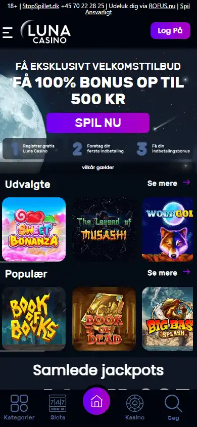 Luna Casino DK screenshot 4