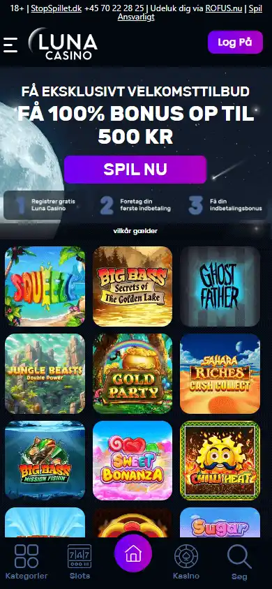 Luna Casino DK screenshot 5