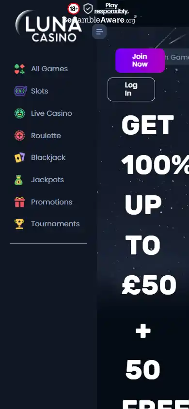 Luna Casino UK screenshot 3