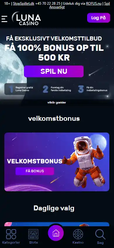 LunaCasino DK screenshot 6