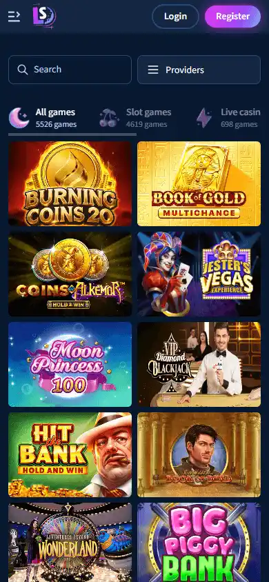 Lunar Spins Casino screenshot 5