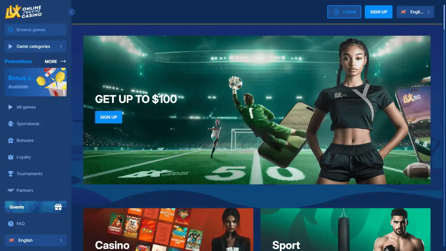 Lux Casino screenshot 1