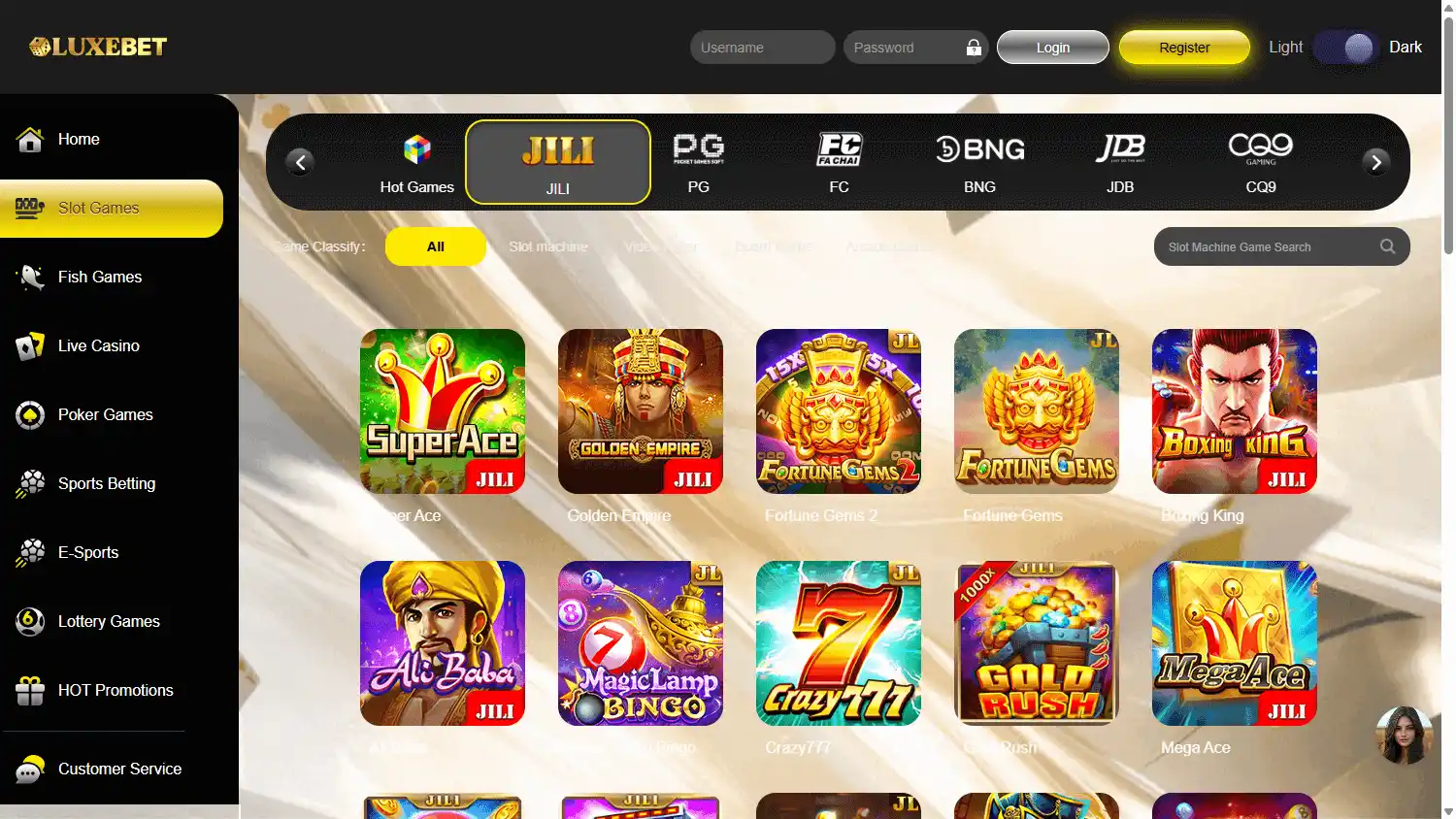 LUXEBET Casino screenshot 3