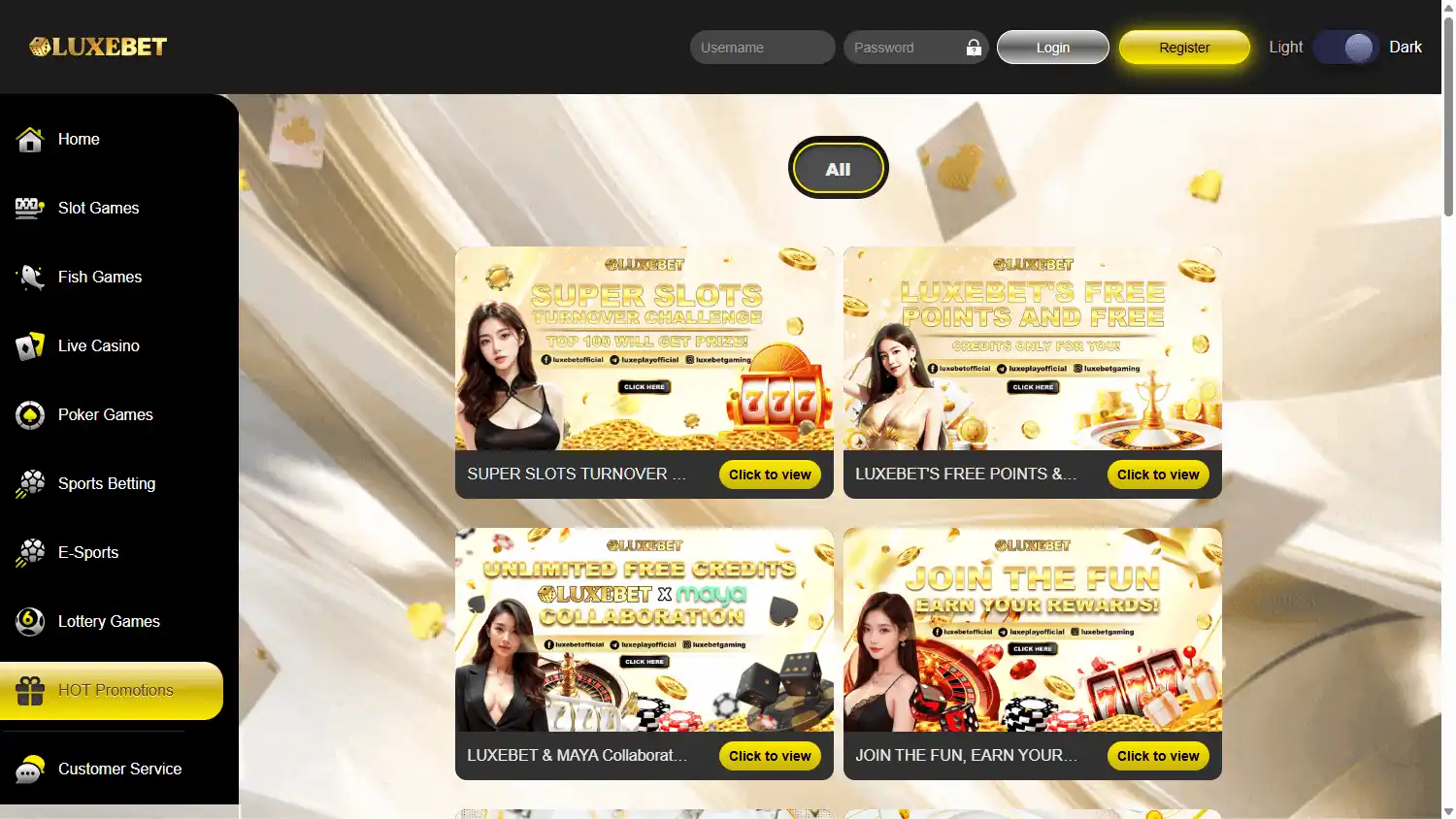 LUXEBET Casino screenshot 4