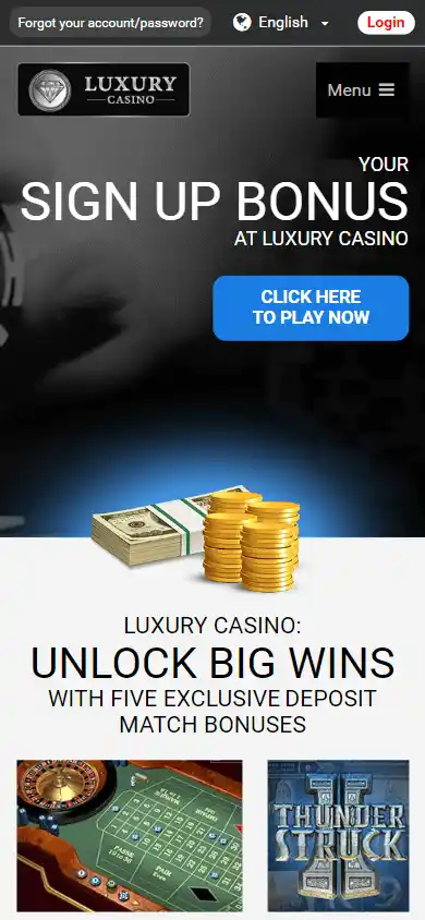 Luxury Casino UK screenshot 7