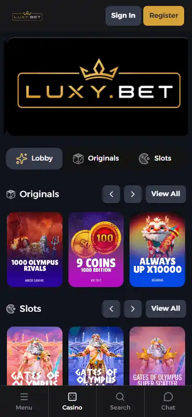 Luxy.bet Casino screenshot 4