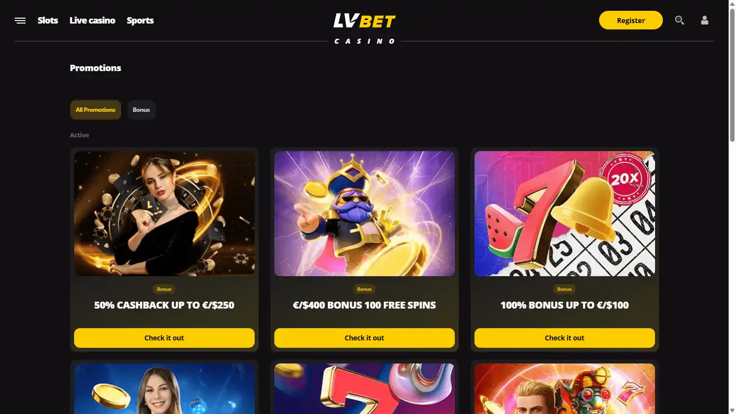 LVbet Casino screenshot 3