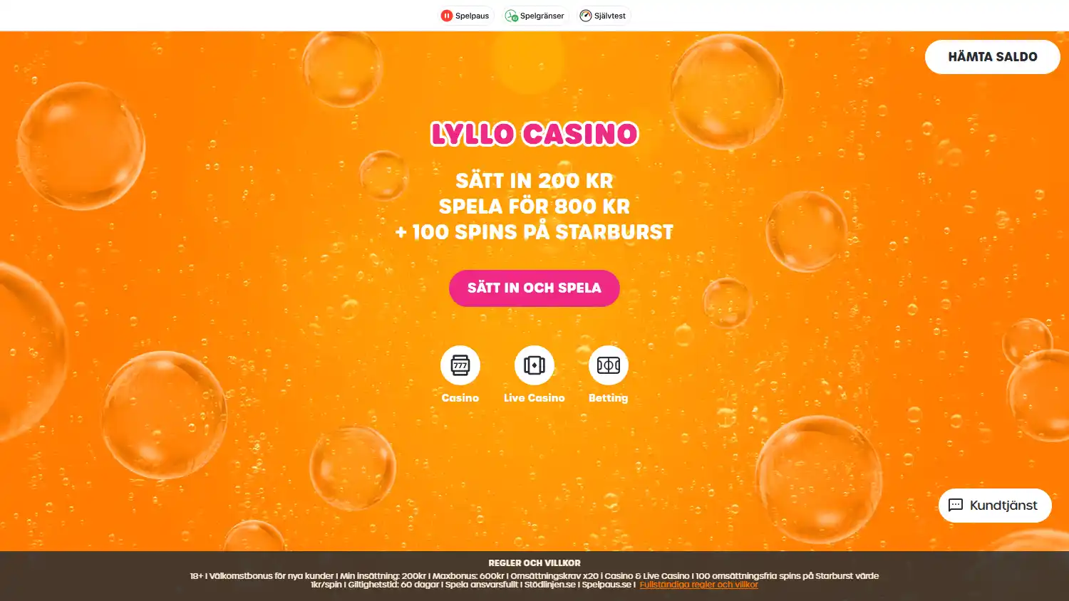 Lyllo Casino screenshot 1