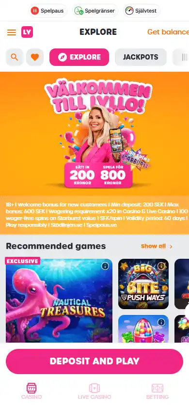 Lyllo Casino screenshot 5