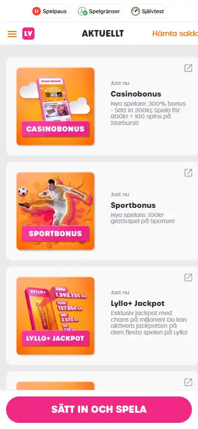 Lyllo Casino screenshot 7