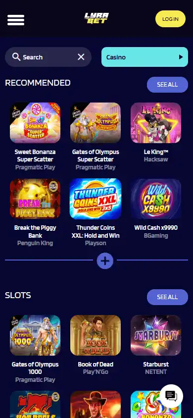LyraBet Casino screenshot 5