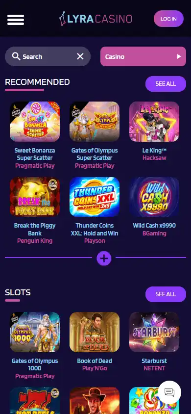 LyraCasino screenshot 5