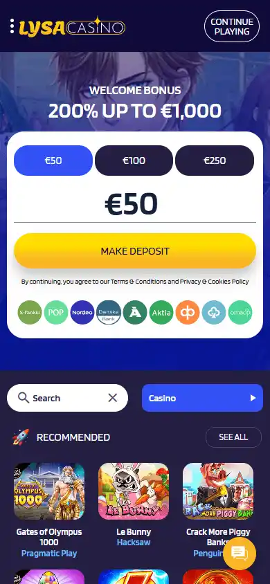 LysaCasino screenshot 4