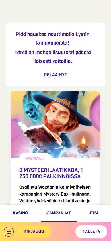 Lysti Casino screenshot 6