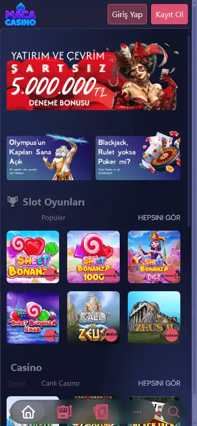 Maca Casino screenshot 3
