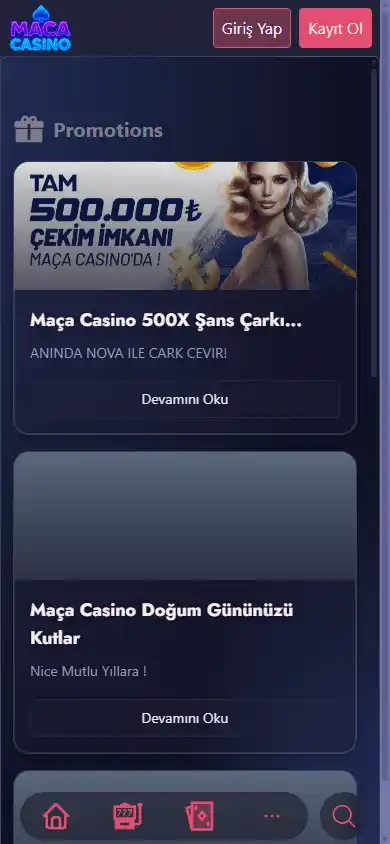 Maca Casino screenshot 5