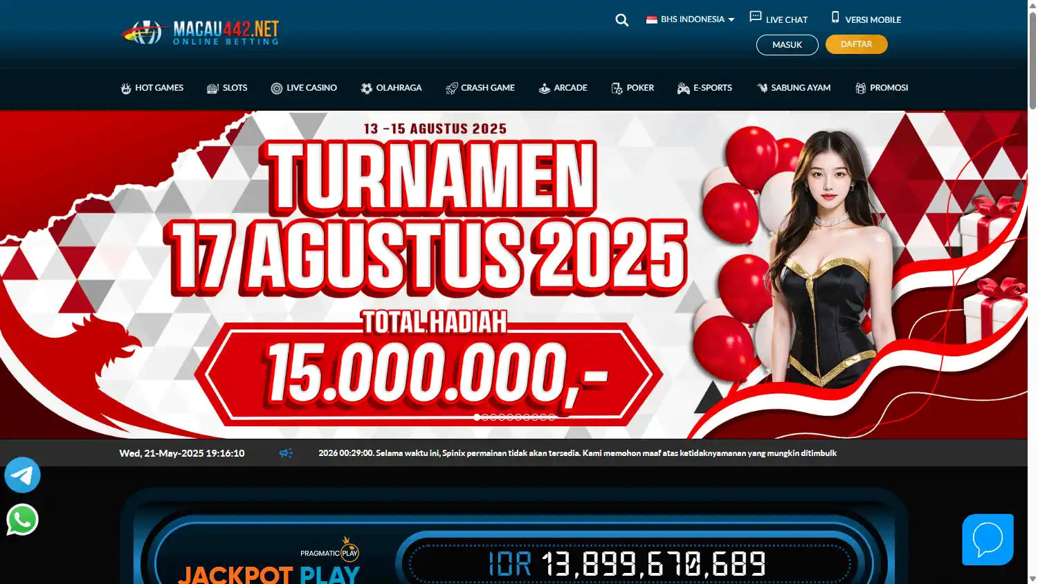 MACAU442.NET Casino screenshot 1