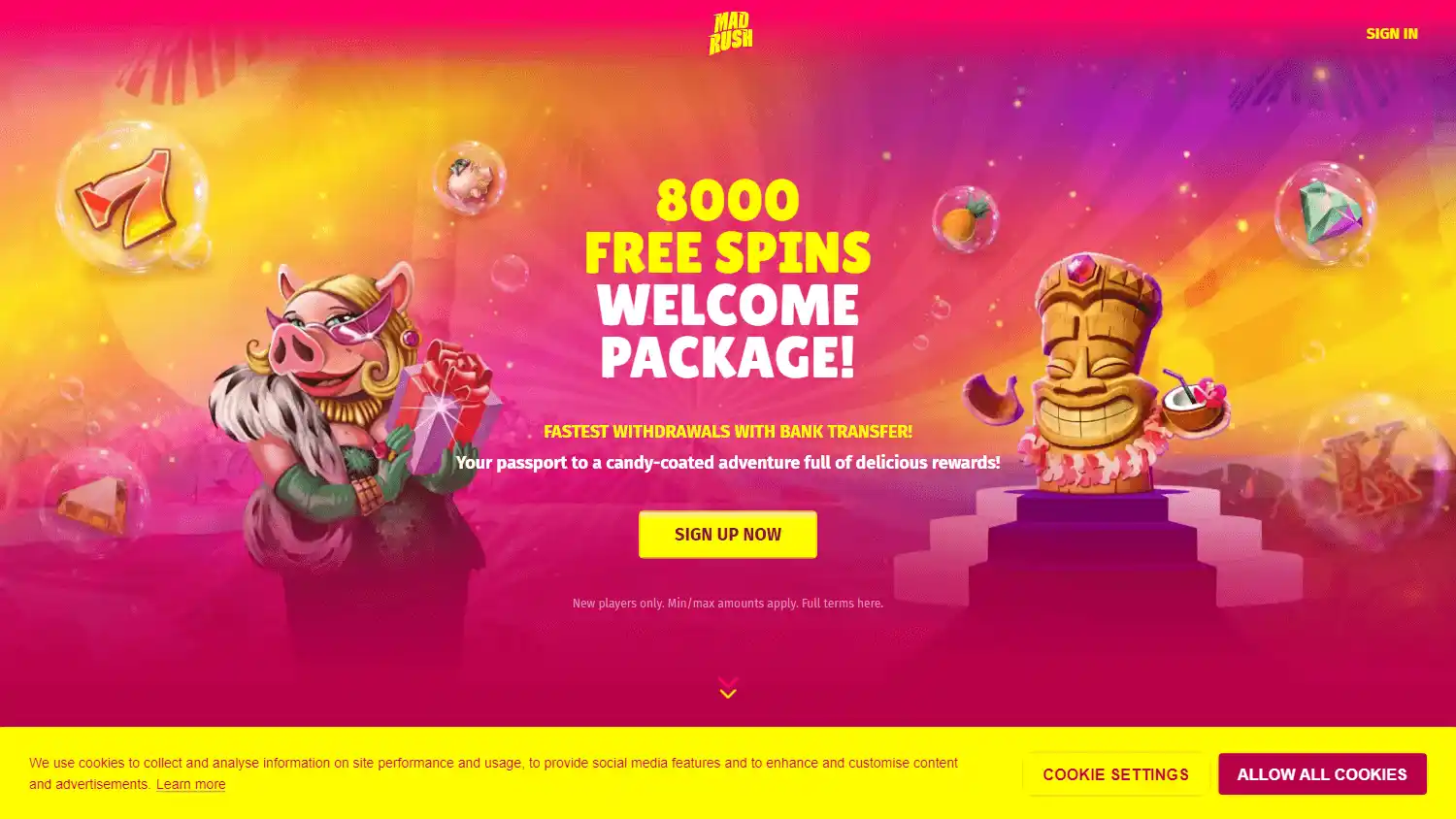Mad Rush Casino screenshot 1