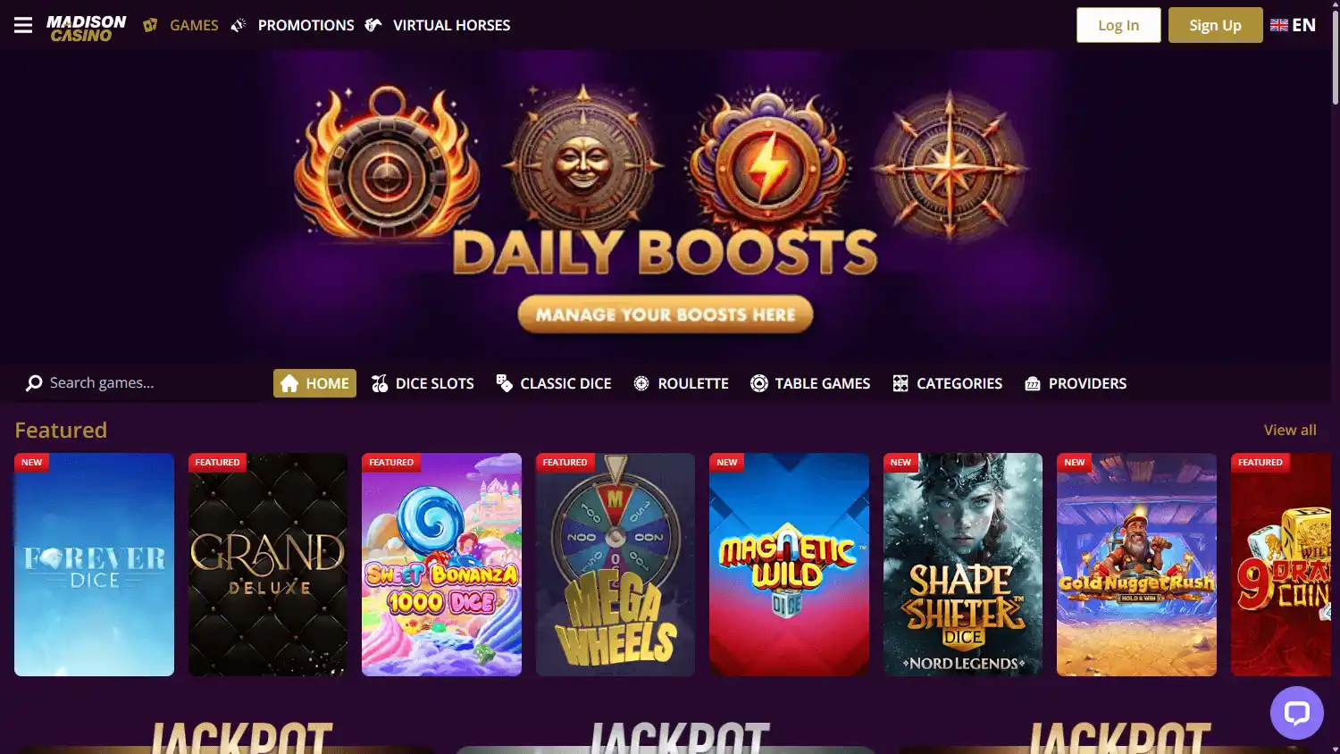 Madison Casino screenshot 1