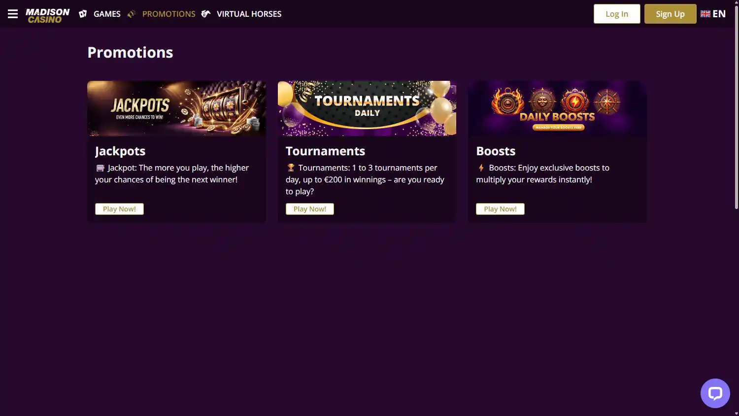 Madison Casino screenshot 2