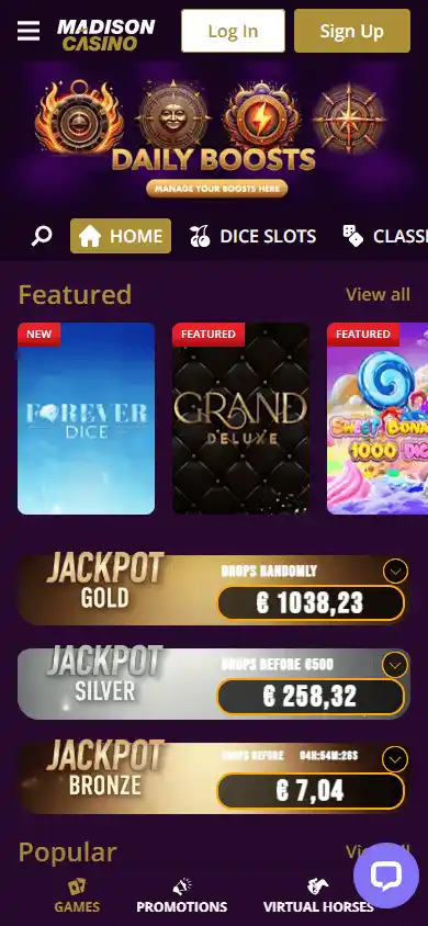 Madison Casino screenshot 3