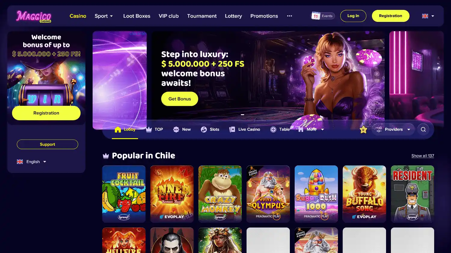 Maggico Casino screenshot 1