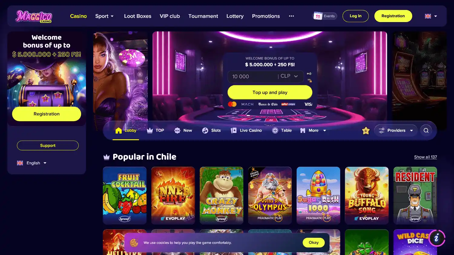 Maggico Casino screenshot 2