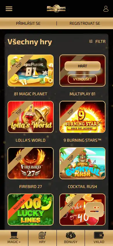 Magic Planet Online Casino screenshot 5