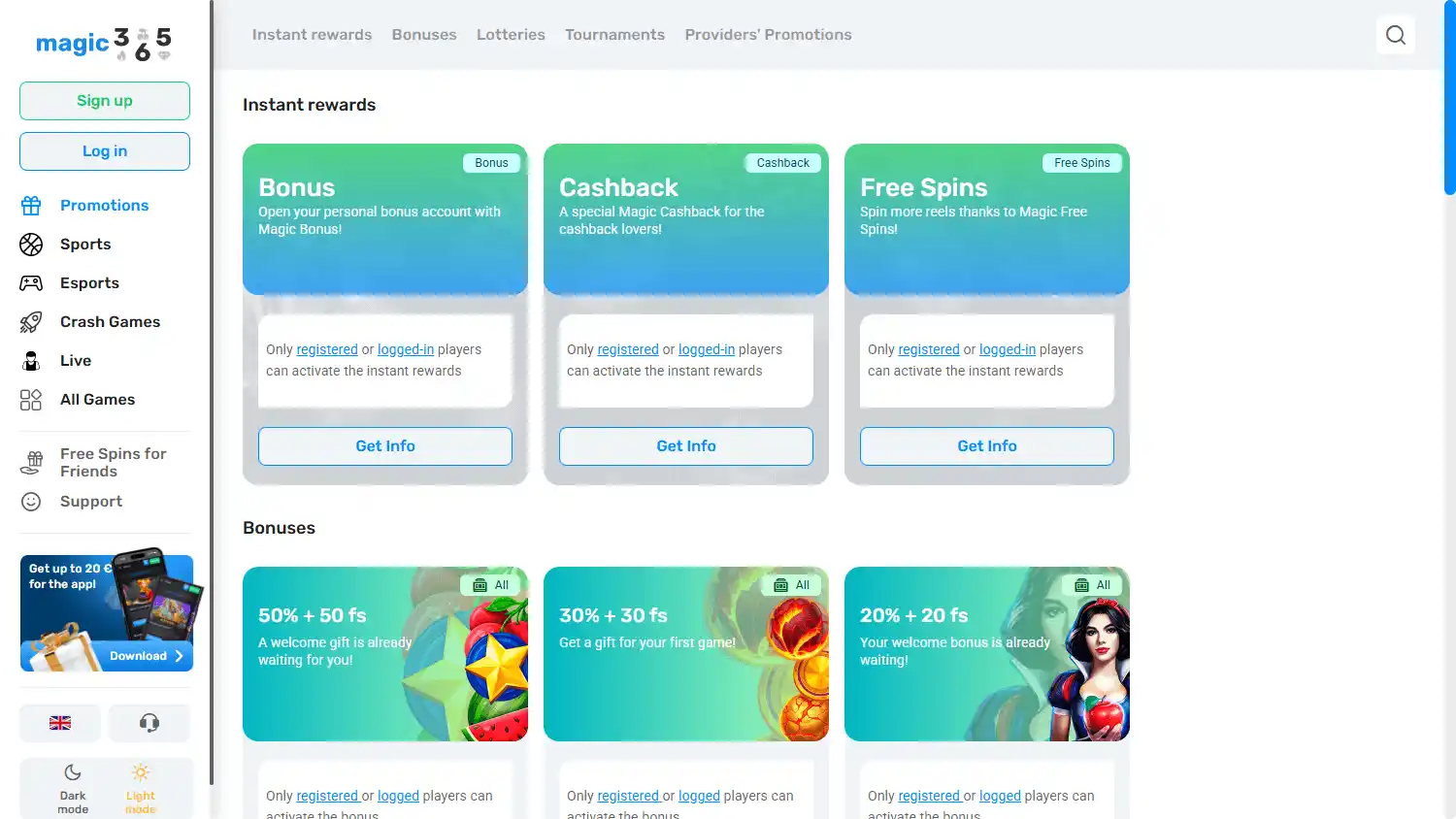 Magic365 Casino screenshot 3