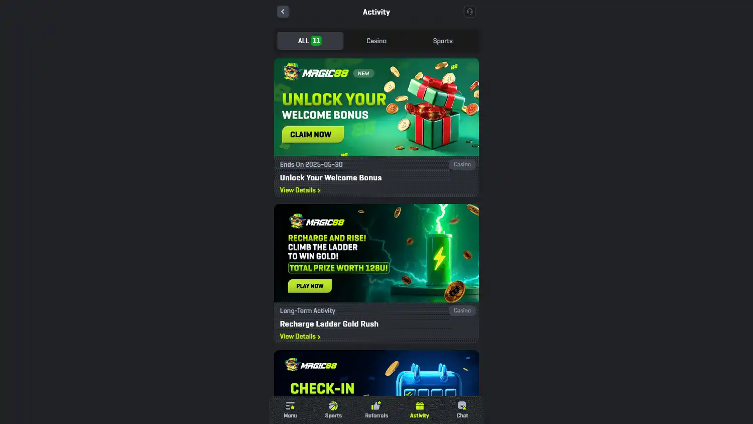 Magic88 Casino screenshot 1