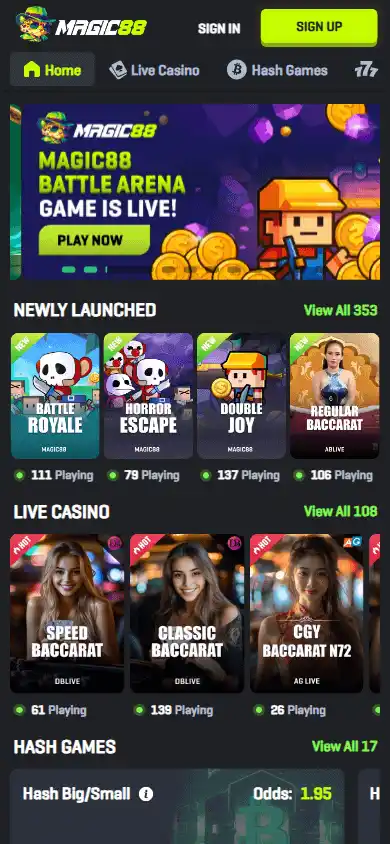 Magic88 Casino screenshot 2