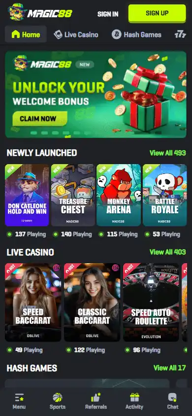 Magic88 Casino screenshot 3
