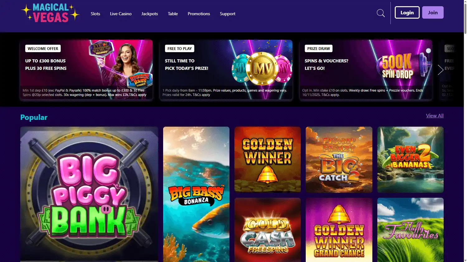 Magical Vegas Casino screenshot 1
