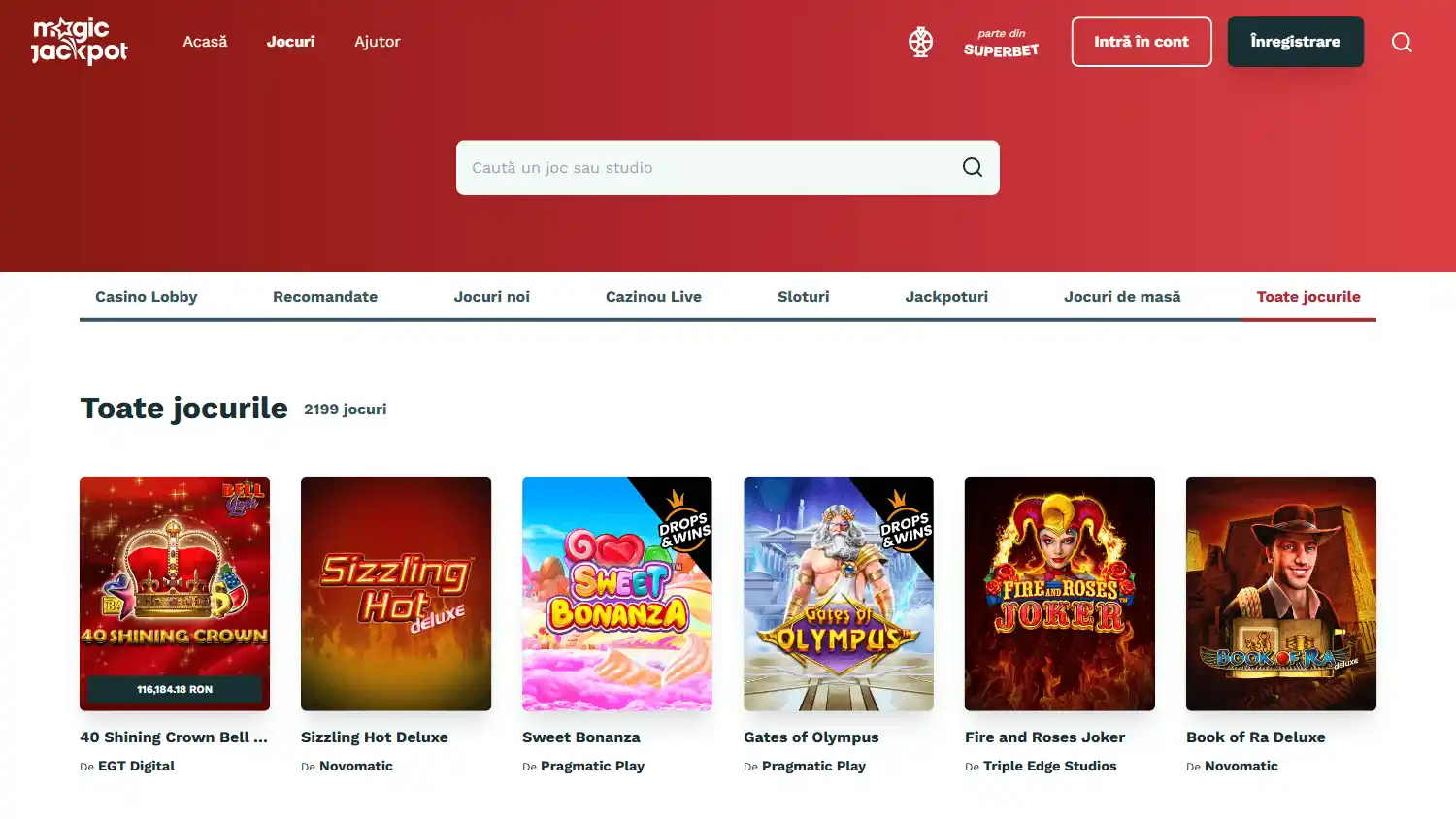 MagicJackpot Casino screenshot 3