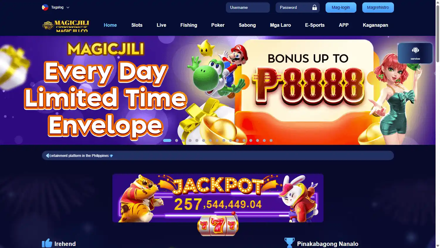 MagicJili Casino screenshot 1