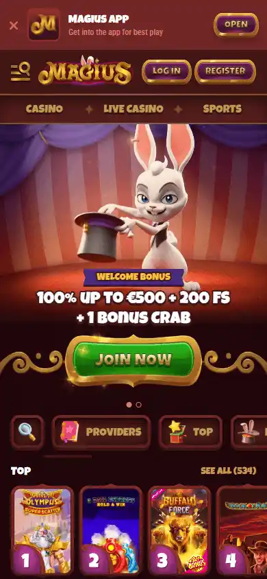 Magius Casino screenshot 4
