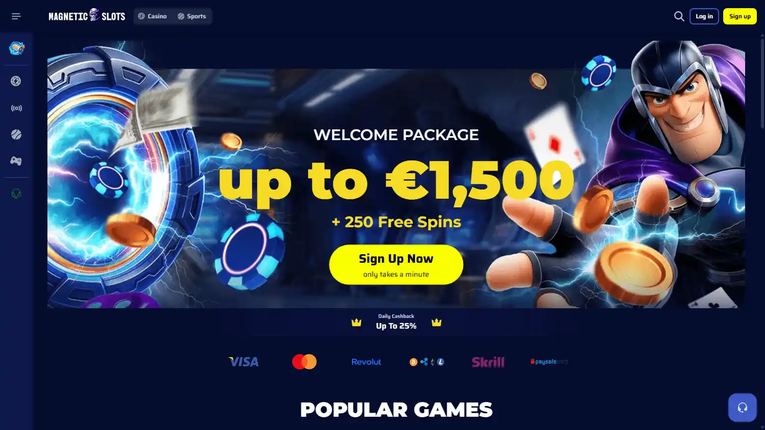 Magneticslots Casino screenshot 1