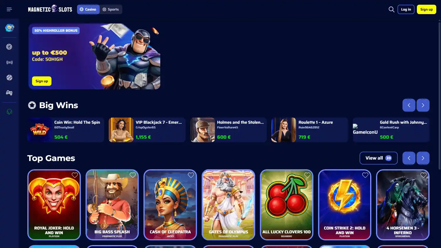 Magneticslots Casino screenshot 2