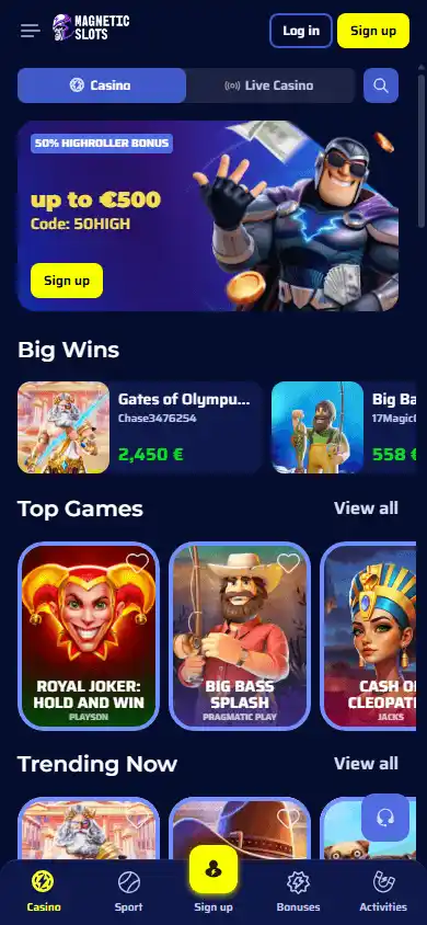 Magneticslots Casino screenshot 4